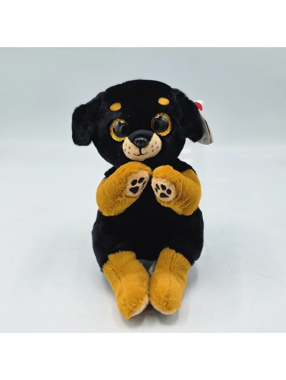Ty Beanie Baby Bellies RANDI the Rottweiler Dog 6" W/ Tag Stuffed Animal Toy